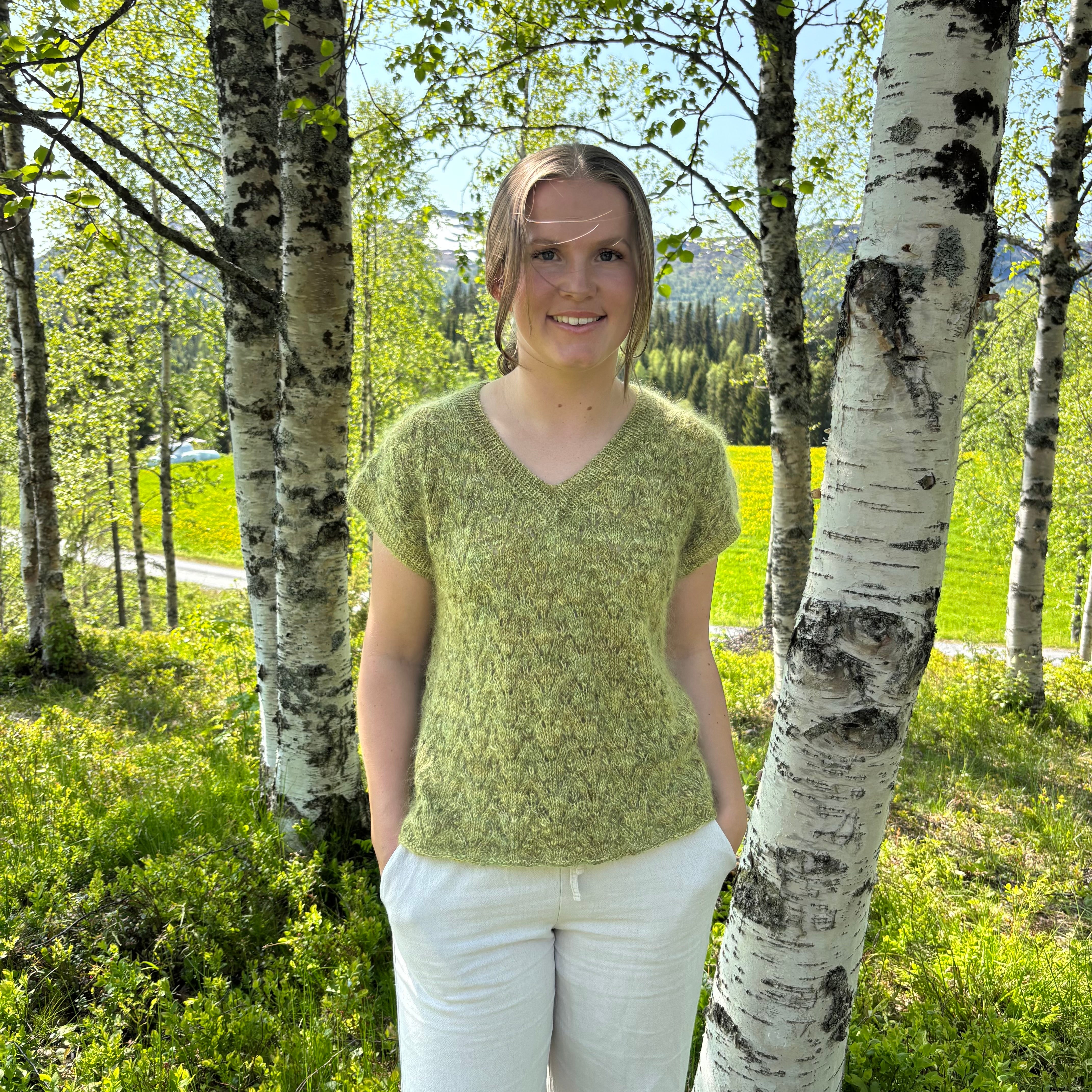 Sukkertoppen i håndfarget garn