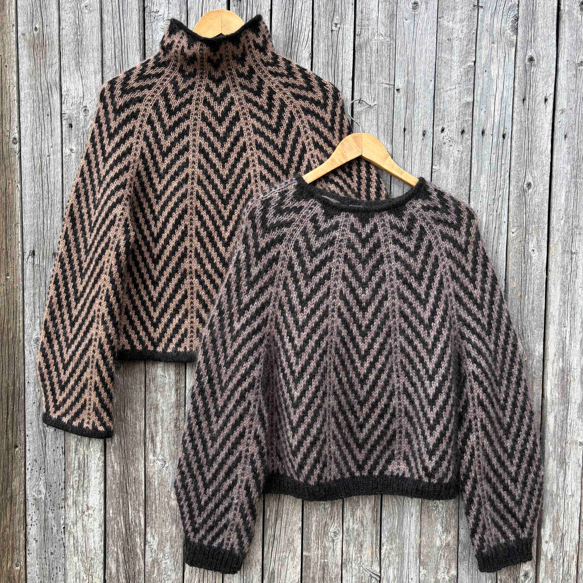 Arrow Sweater with yarn kits in Lett and Luftig