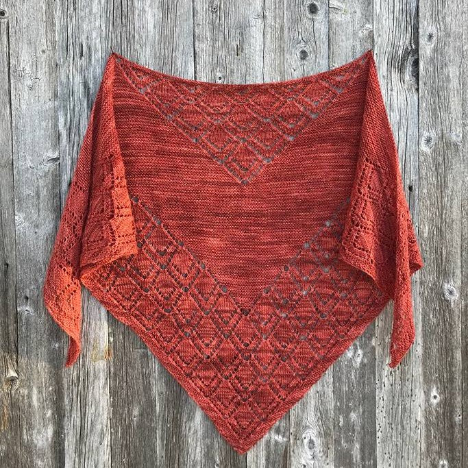 Flammedans in hand-dyed yarn